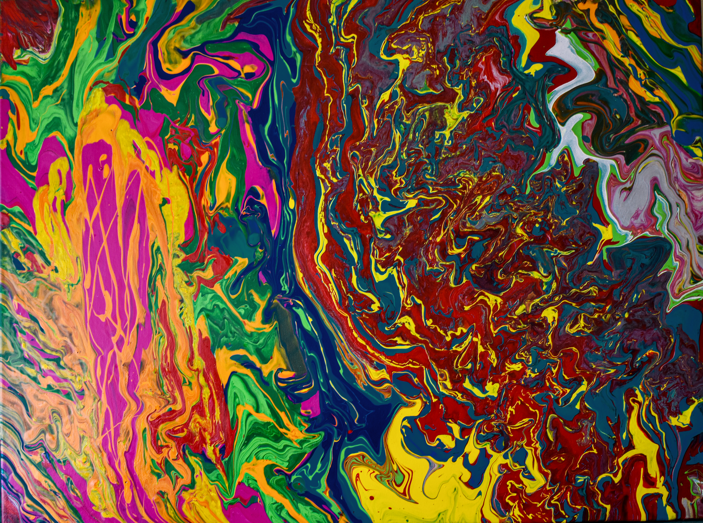 Psychedelic Synergy: The Flow of a Celestial Tide — German Etching Print | Hahnemühle